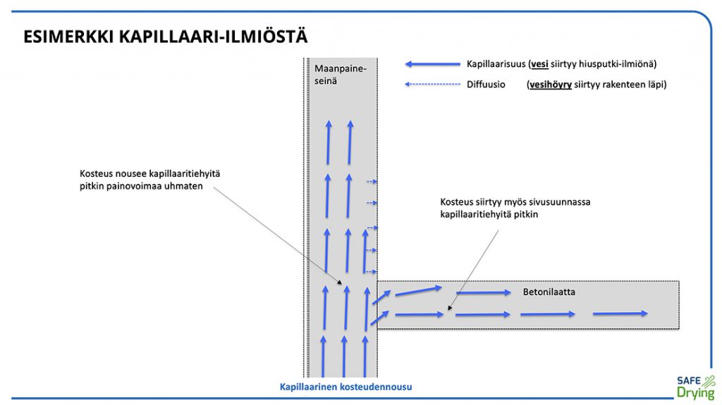 Esimerkki kapillaari-ilmiöstä